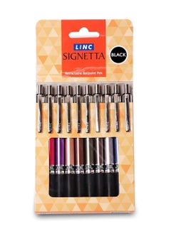 Linc Signetta 0.7 mm Retractable Ball Pens | Blue Ink | Pack of 10 - pzsku/Z32F53E494421FAEE5957Z/45/_/1737367625/6488c3d0-901c-4c75-ae35-7a552dc1096c