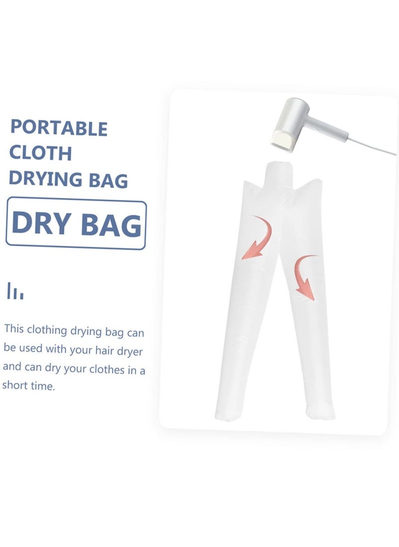 Excefore Travel Dryer Quick Clothes Drying Bag With Elasticity And Breathability For Use With Hair Dryer. Quick Drying Clothes Bag With Air Inlet And Outlet, Set of 2 Pieces, Long Sleeves And Trousers  - Image 4
