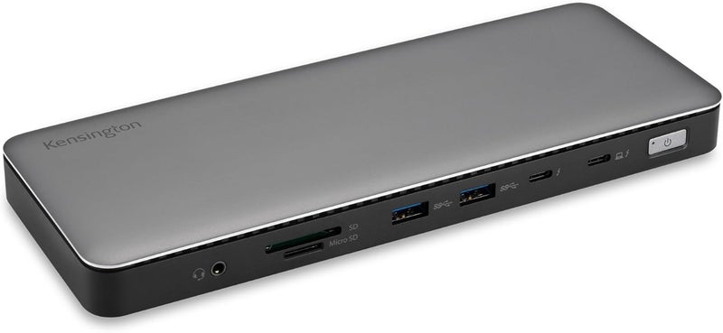 كينغستون محطة إرساء AD2010T4 Thunderbolt 4، شاشة مزدوجة 8K/4K، قارئ بطاقة Micro SD، توصيل طاقة 96 واط، منفذي HDMI، Ethernet، USB-C 3.2 و 4 منافذ USB-A (K34111EU) - Image 2