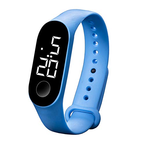 CdyBox 10 Pack 50 Meters Waterproof Led Digital Touch Screen Sport Watch Silicone Women Men Wristwatch (10 Pack White) - Image 5