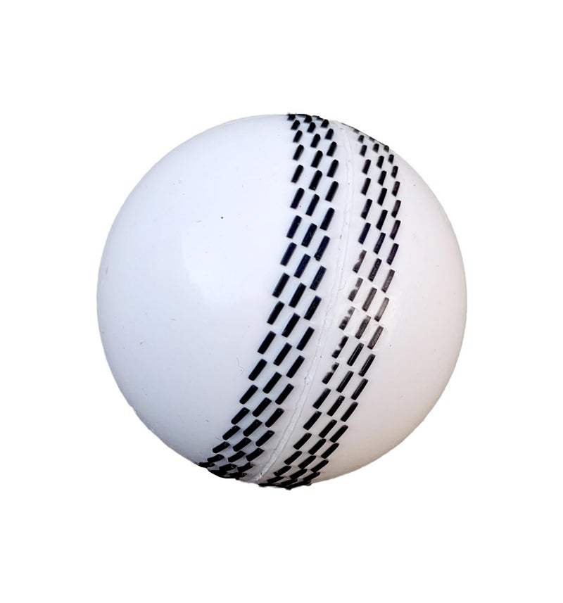 IFOLDUP Rubber Synthetic Cricket Ball i10 -Poly Hard Ball for Indoor and Outdoor Training (Combo 3 PC White) - Image 2