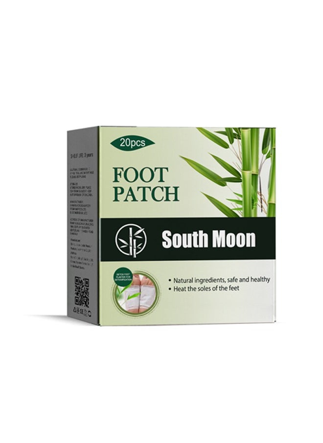 SOUTH MOON - Foot care foot patch, natural bamboo charcoal ingredients, improve headaches and back pain, help sleep - Image 1