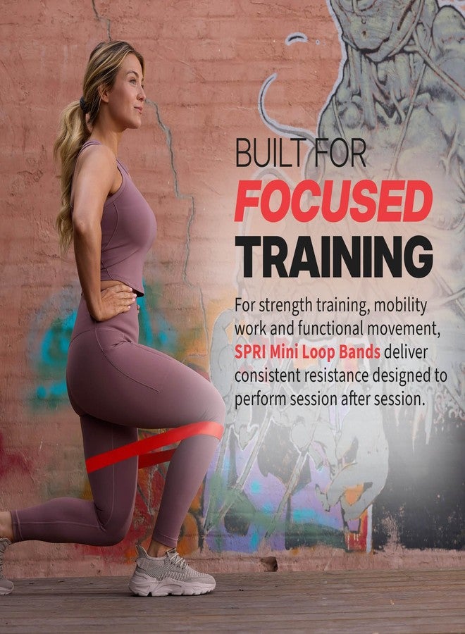 SPRI Mini Loop Bands Kit, Set of 3 - Light, Medium, Heavy Resistance Bands for Lower Body Workouts, Toning Muscles, and Exercise - Image 2