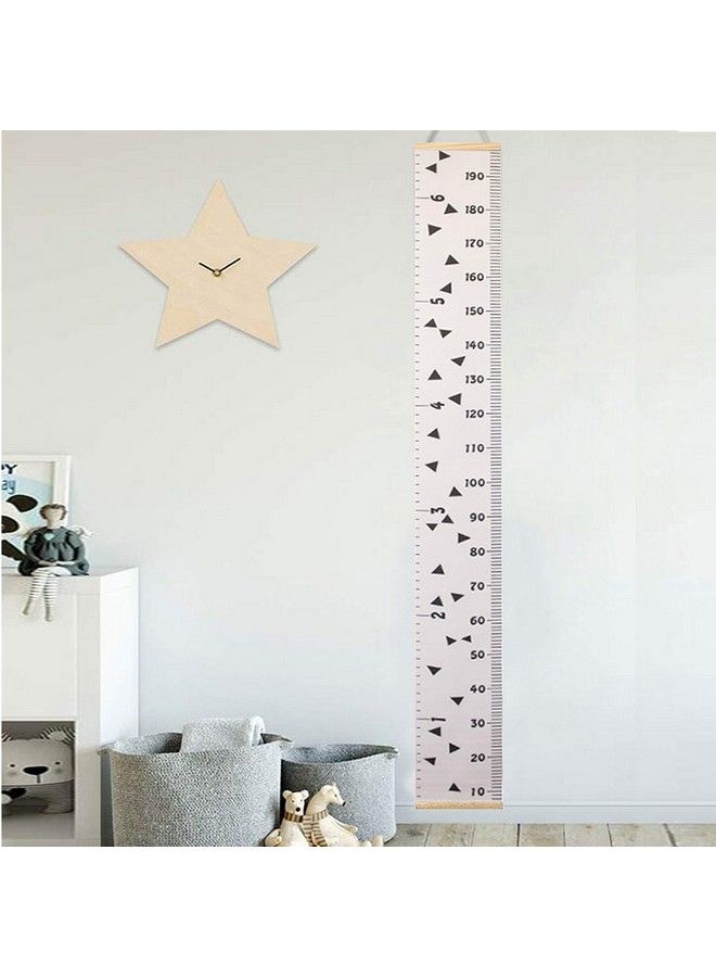 Miaro Kids Growth Chart Wood Frame Fabric Canvas Height Measurement Ruler From Baby To Adult For Child'S Room Decoration 7.9 X 79In - Image 4