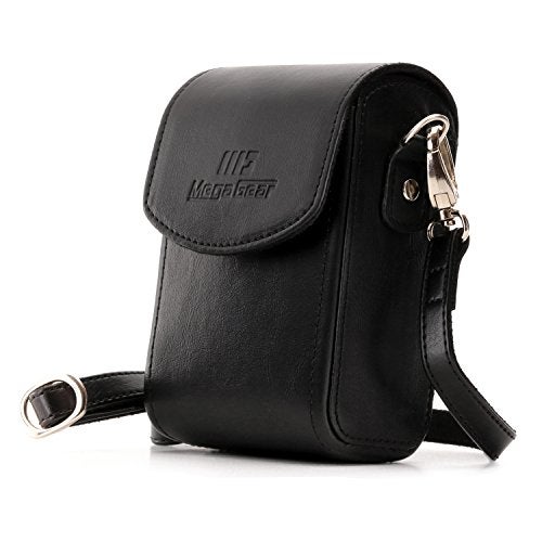 MegaGear MG1496 Sony Cyber-Shot Dsc-Rx100 Vı, Dsc-Rx100 V, Dsc-Rx100 Iv, Dsc-Rx100 Iıı Leather Camera Case With Strap - Black - Image 1