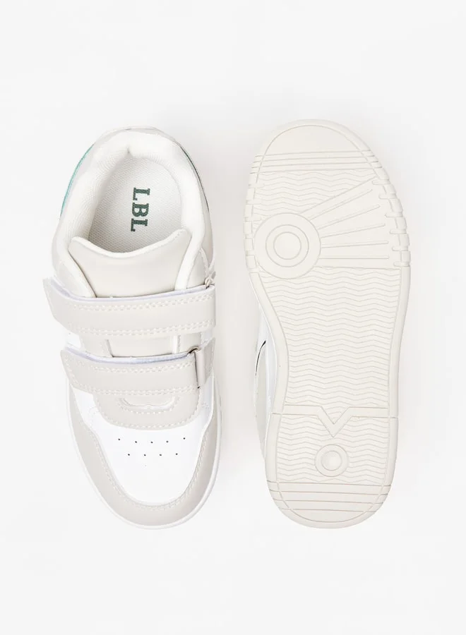 LBL by Shoexpress Boys Panelled Sneakers with Hook and Loop Closure