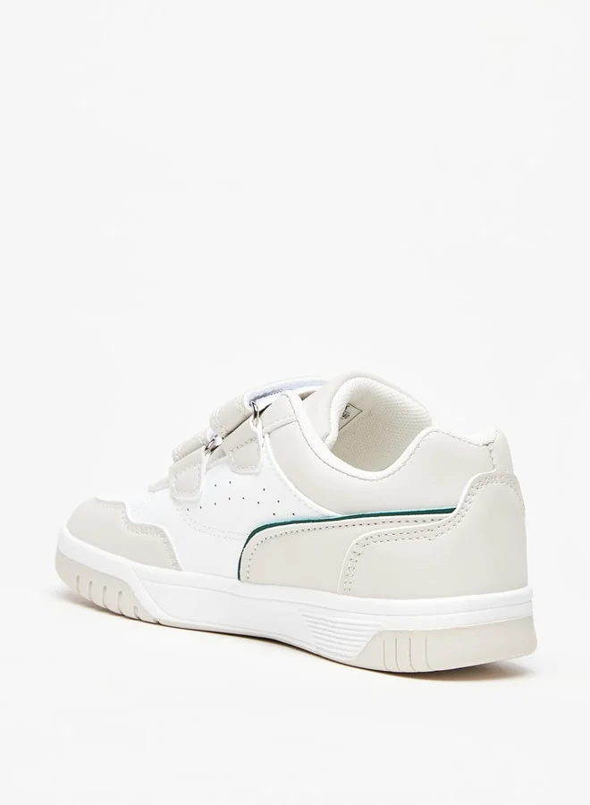 LBL by Shoexpress Boys Panelled Sneakers with Hook and Loop Closure