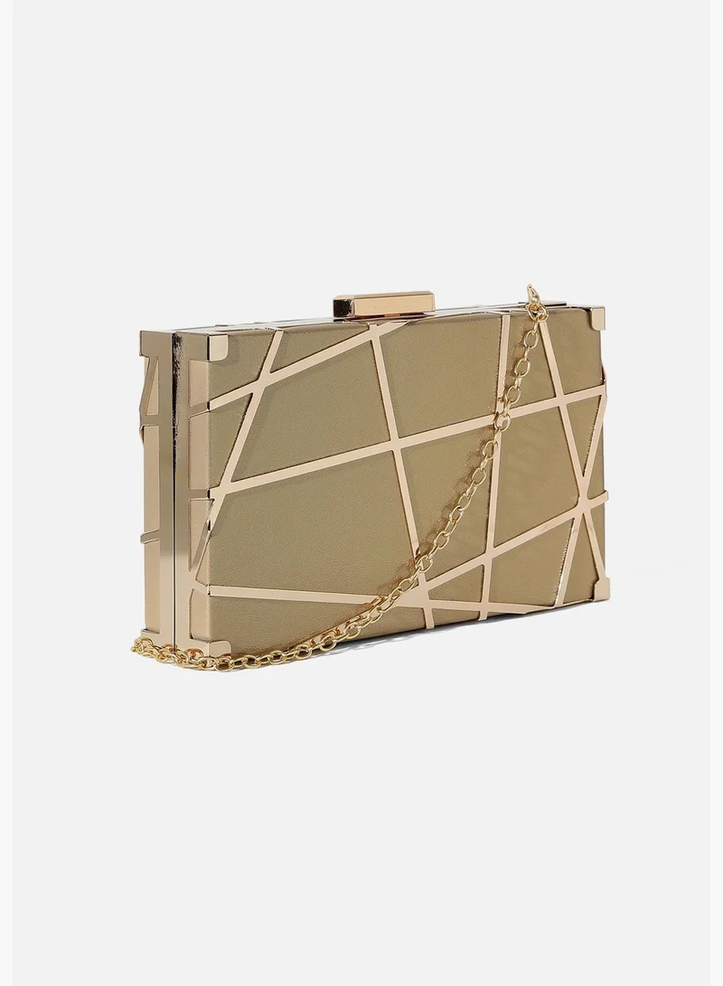 Haute Sauce Textured Party Regular Clutch Bag with Push Lock For Women