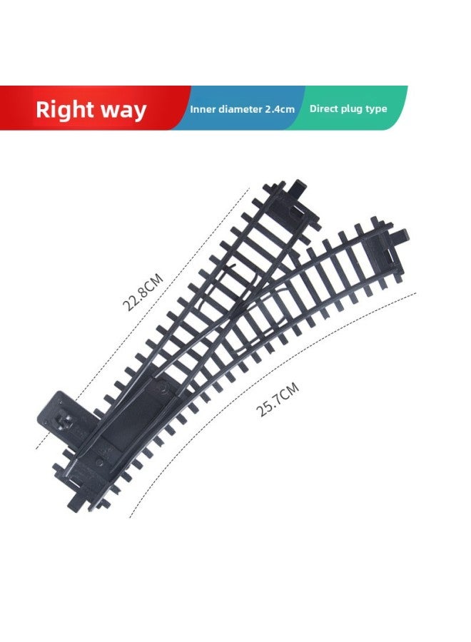 Track Toy Train Accessories Water Curved Rail Rail Platform Station Christmas Tree Signal Light Small Train High-speed Rail 