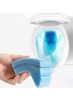 AROAQ 30 Pieces Toilet Cleaner Sheet Toilet Cleaning Deodorant Yellow Dirt Cleaning Products  - Image 1