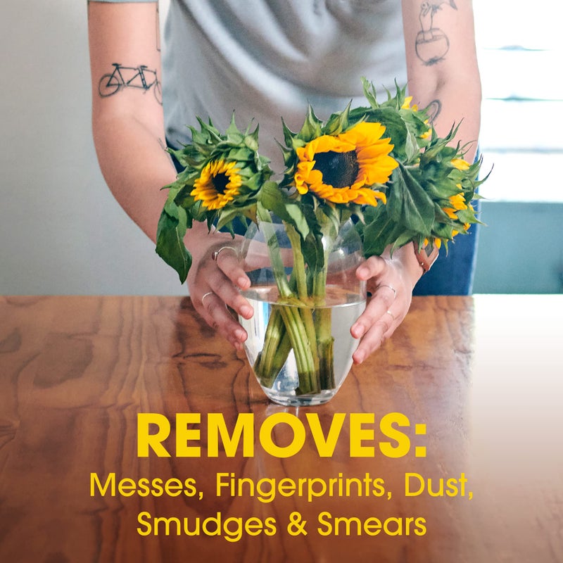 Pledge مناديل بليدج إكسبيرت كير الخشبية، تلمع وتحمي، تزيل بصمات الأصابع، برائحة الليمون، 24 قطعة (عبوة من 1) - Image 4