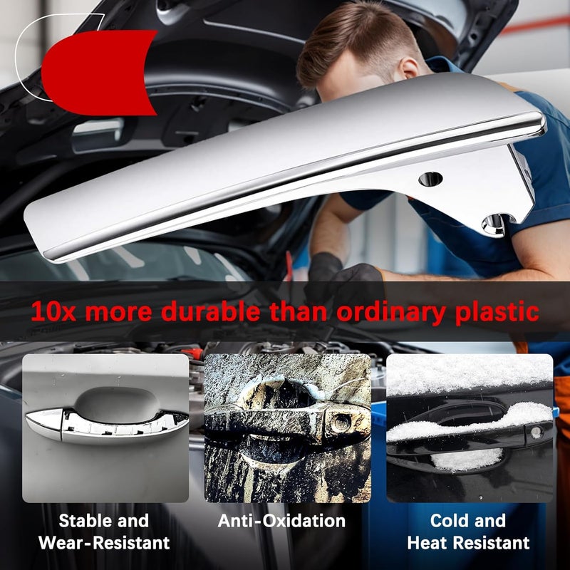 FAERSI Pair Interior Door Handles Driver & Passenger Side Fits for 2007 2008 2009 2010 2011 2012 2013 2014 Chevy Silverado Tahoe Avalanche Cadillac Escalade GMC Yukon Pickup Truck 81195, 15935954 - Image 5
