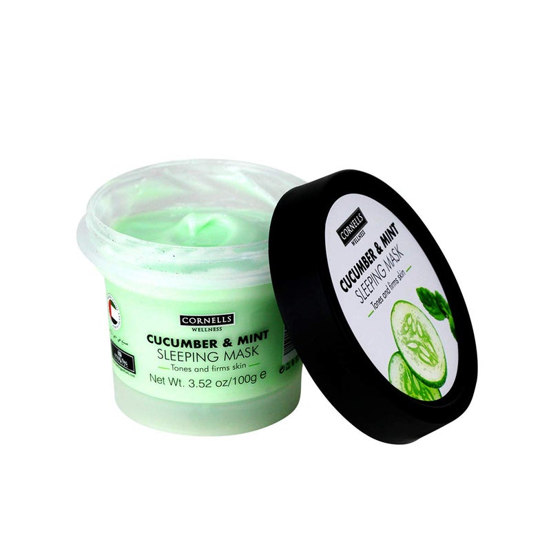 Cornells Wellness, Hydrating & Nourish, Cucumber & Mint Sleeping Mask 100G, For Unisex - Image 2