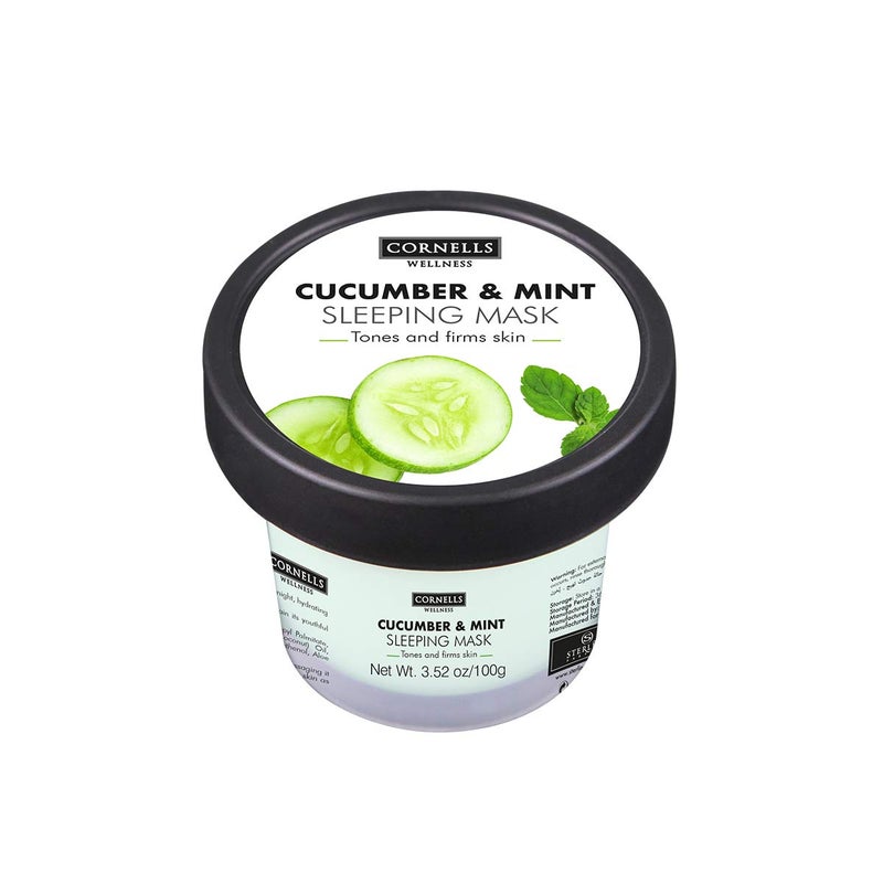 Cornells Wellness, Hydrating & Nourish, Cucumber & Mint Sleeping Mask 100G, For Unisex - Image 1
