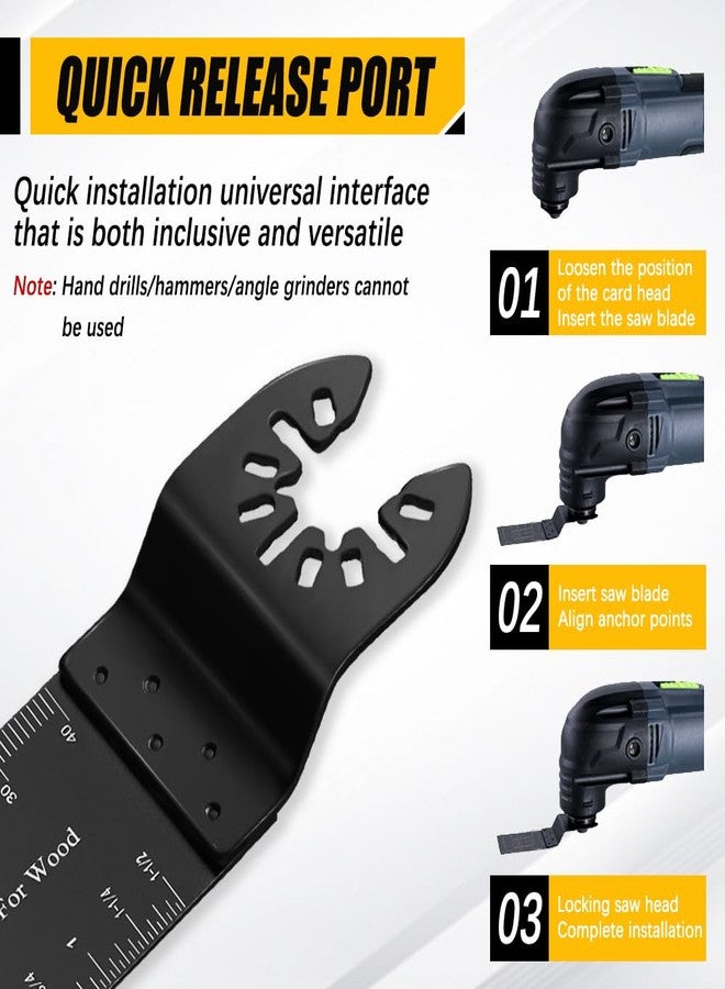 Vicsamer 6PCS Oscillating Tool Blades, Universal Wood Oscillating Multitool, Professional Oscillating Saw Blades, Quick Release Saw Blades for Dewalt, Milwaukee, Makita, Rockwell, Black&Decker, Craftsman - Image 4