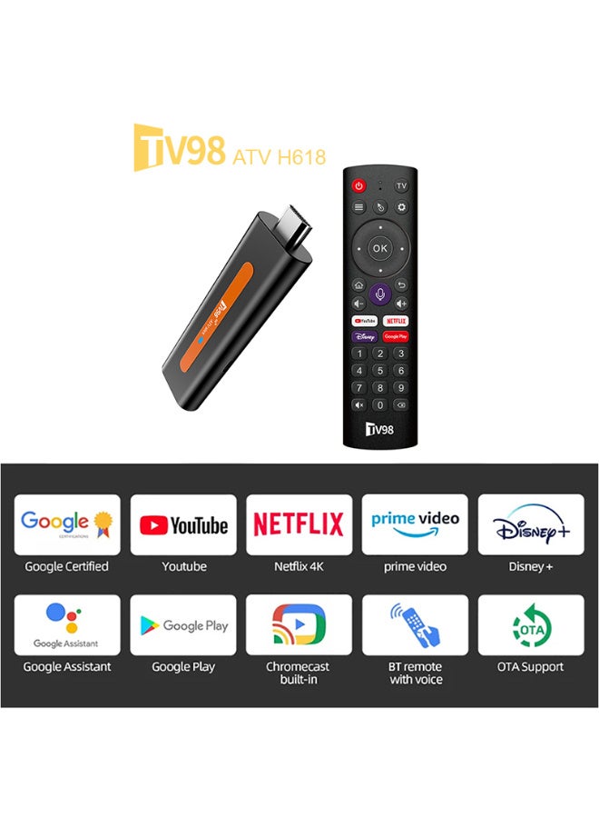 SYXUMLKLS 8K Ultra HD Smart TV Stick, HDR Streaming Device, Google Assistant Voice Control, Chromecast Built-In - Image 4
