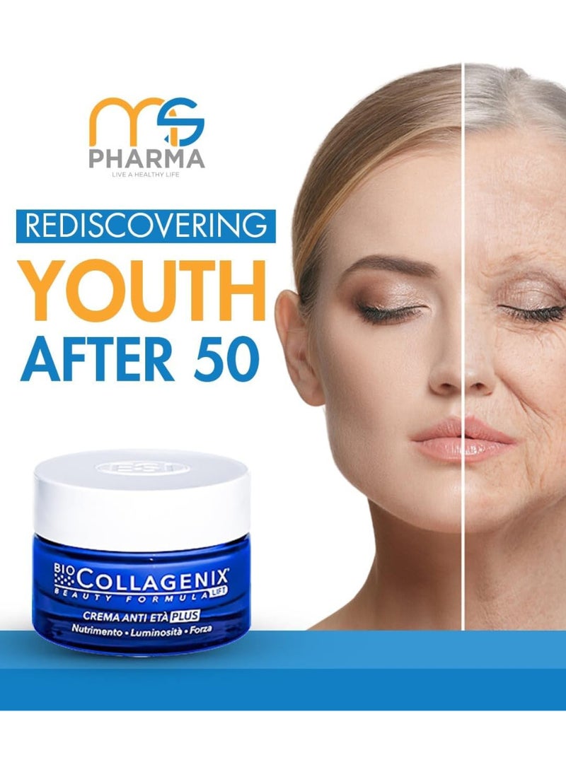 ESI - Biocollagenix Anti-Ageing Plus Face Cream for Mature Skin, with Marine Collagen and Hyaluronic Acid, Anti-Age and Antioxidant Action, Gives Firm, Nourished and Elastic Skin, 50 ml - Image 3