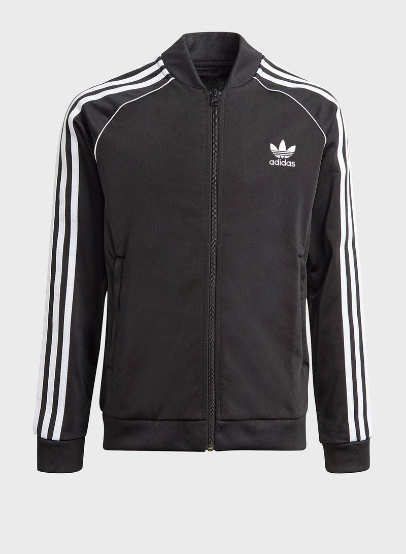 adidas Originals SST TRACKTOP Black Originals Kids TRACK TOPS - Image 1