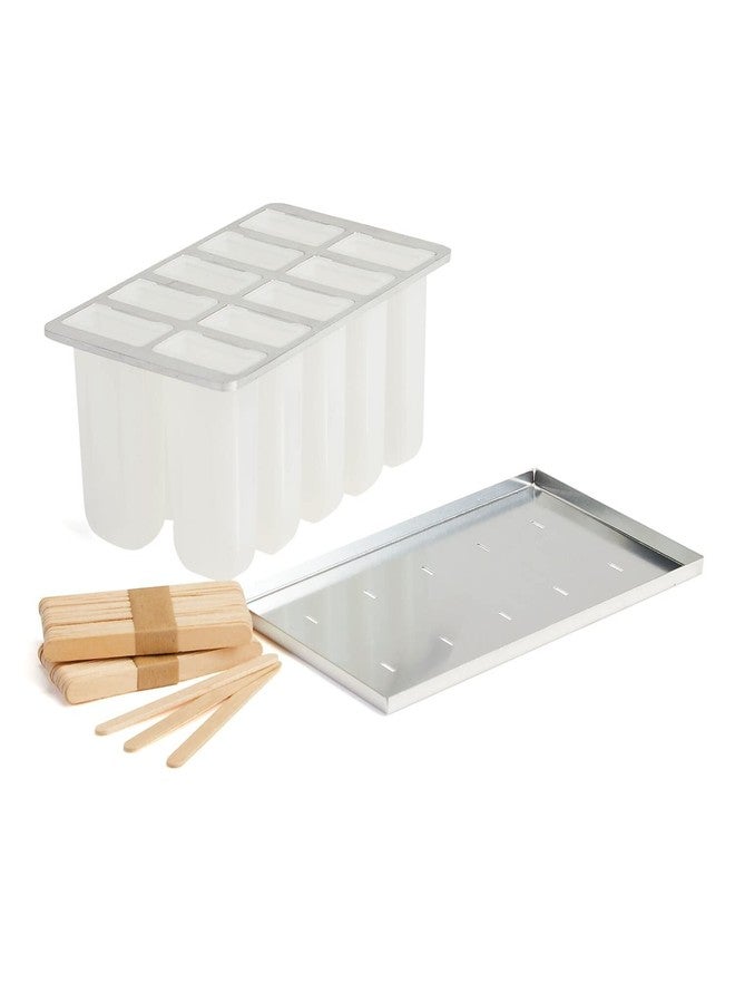 PREPWORKS Progressive International Prepworks by Progressive Freezer Pop Maker, 10 Ice Pop Maker - Includes 50 Wooden Freezer Pop Sticks - Image 2