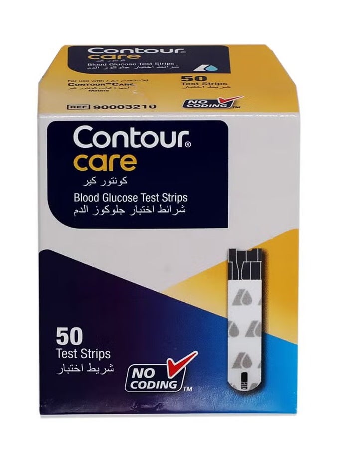 Ascensia Contour Care Blood Glucose Test Strips  50's  - Image 1