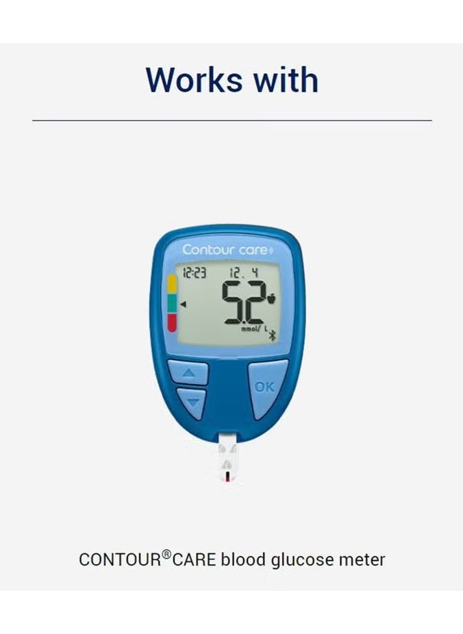Ascensia Contour Care Blood Glucose Test Strips  50's  - Image 2