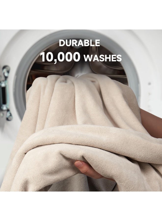 Microfiber Hair Towel 41" x 30" Extra Large Quick Drying Hair Wrap Turban for All Hair Style Camel - Image 4