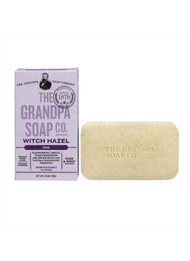 GRANDPA'S Witch Hazel Bar Soap Soft and Gentle, 4.25 Ounce 