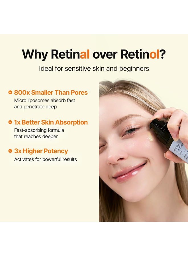 MEDITHERAPY Retinal Skin Booster Serum – Beginner-Friendly, Non-Irritating Retinol for Face and Body – Pore Minimizer, Wrinkle Treatment, Glass Skin – Korean Skin Care, 5.07 Fl. Oz Large Size - Image 5