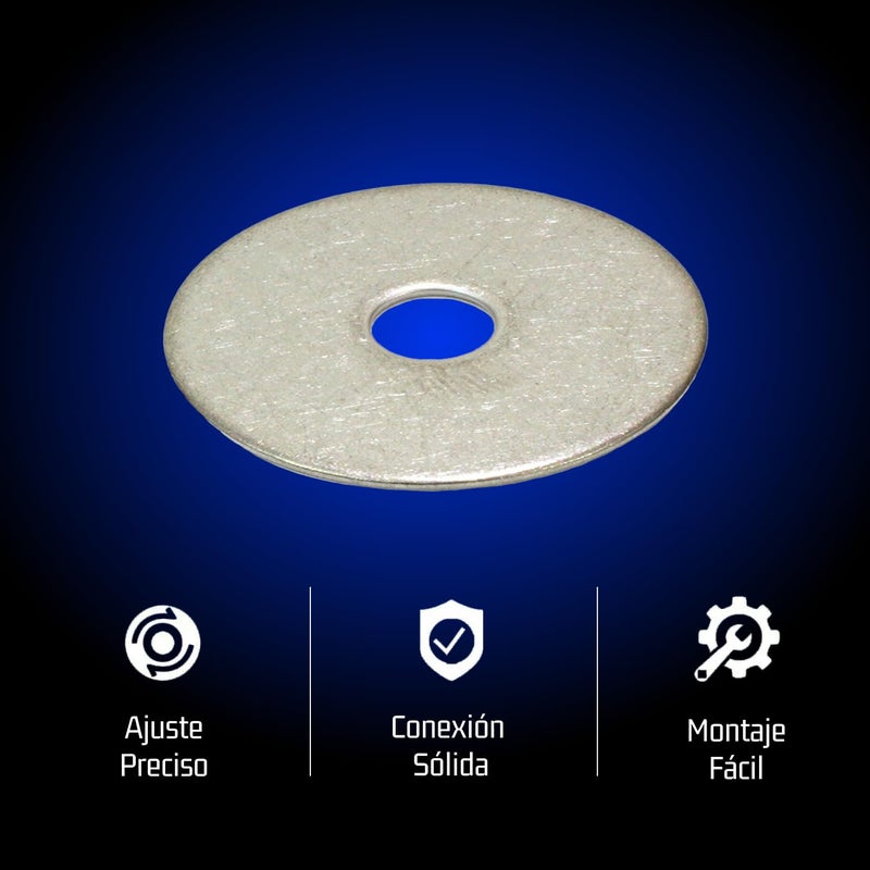 Bolt Dropper No. 8 x 3/4" Stainless Fender Washer, (100 Pack), 18-8 (304) Stainless Steel Flat Washer, 0.174" ID x 0.75" OD x 0.032" Thick, Plain Finish Metal Washer by - Image 4