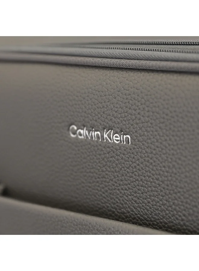 CALVIN KLEIN  Calvin Klein Check In Charcoal Cabin Luggage Bag  | Best Price UAE