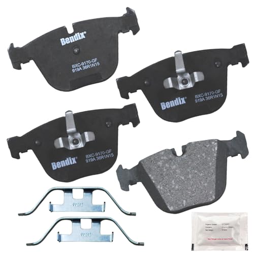 Bendix Priority1 CFC919A Ceramic Rear Brake Pads for Select Models BMW 535i GT, GT xDrive, 550i 740i, 740Li, 740Li 750i, 750i 750Li, 750Li 760Li, Alpina B7, B7L, B7L B7 xDrive - Image 1