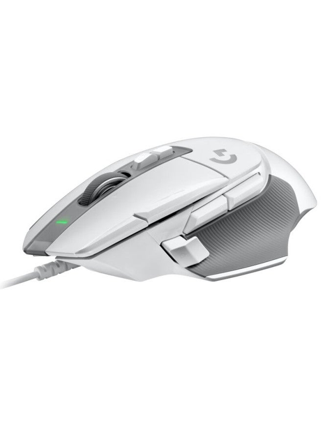 جي Logitech G502 X ماوس ألعاب سلكي، إصدار G502 سلكي المتقدم، مفتاح صغري هجين بصري-ميكانيكي جديد، محرك Hero، ماوس رياضات إلكترونية، أبيض - Image 2