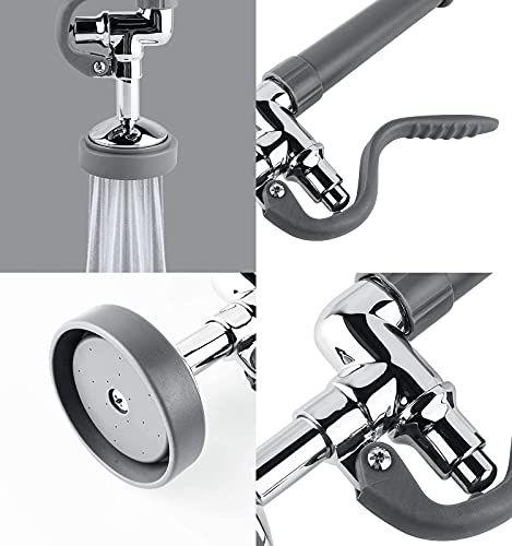 CWM Spray Valve with 45" Flexible Stainless Steel Hose, Pre Rinse Sprayer Assembly for Commercial Kitchen Faucet - Image 5