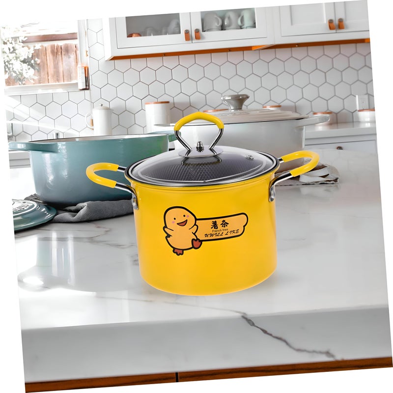 Generic Deep Fryer: Non-Stick, Easy Clean, Compact, Clear Glass Lid, Ideal for Fish, Potatoes, Healthy Cooking - Image 3