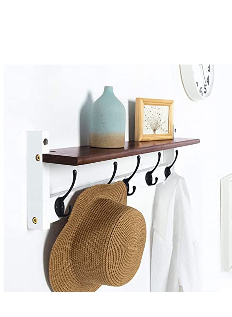 Y&D - 10 Pack Matte Black Coat Hooks Heavy Duty Dual Wall Mounted Utility Not Rust for Coat, Robe, Scarf, Bag, Towel, Key, Hat and More, Include 20 Pieces Screws - Image 1