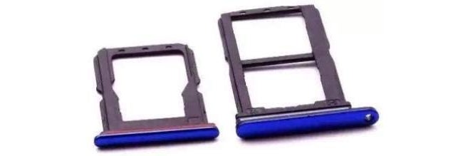 ® Outer Dual Sim Card Slot Tray Holder Compatible with VIVO V15 PRO (1818) (Blue)