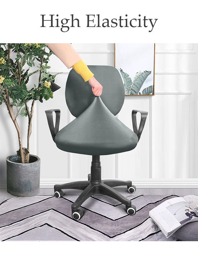 DUNISO Computer Office Chair Cover Stretch Elastic Slipcover Stretchable Knitted Universal Computer Chair Seat Cover Furniture Protector for Office Home - Image 3