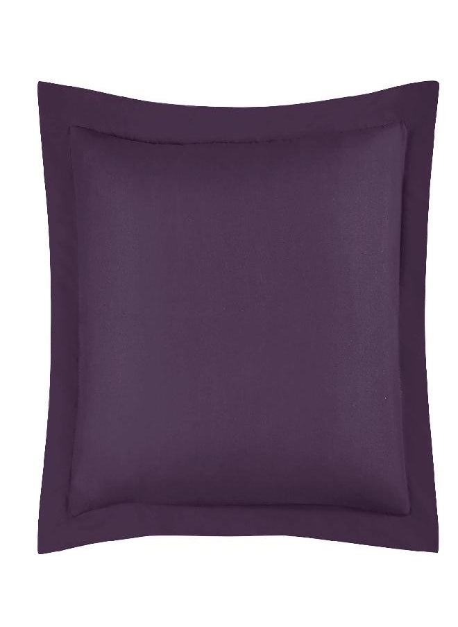Chezmoi Collection Chezmoi Collection 3-Piece Down Alternative Comforter Set - Lightweight All Seasons Luxurious Brushed Microfiber Comforter (Oversized Queen, Dark Purple)  - Image 2