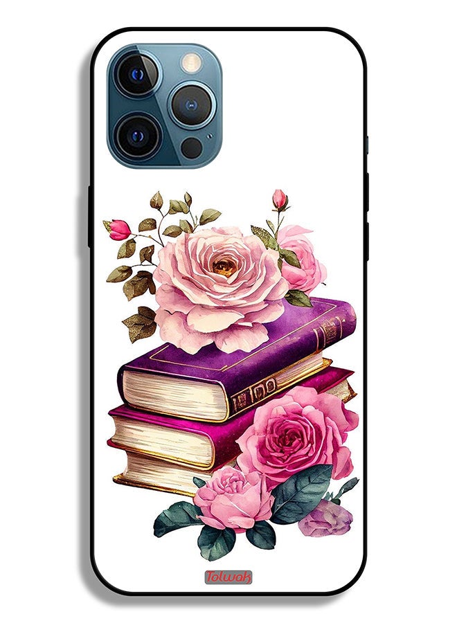 Tolwak Apple iPhone 12 Pro Max Protective Case Roses And Books - Image 2