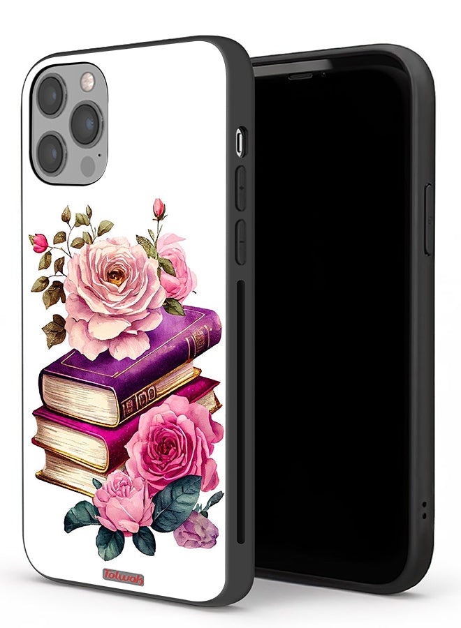 Tolwak Apple iPhone 12 Pro Max Protective Case Roses And Books - Image 1
