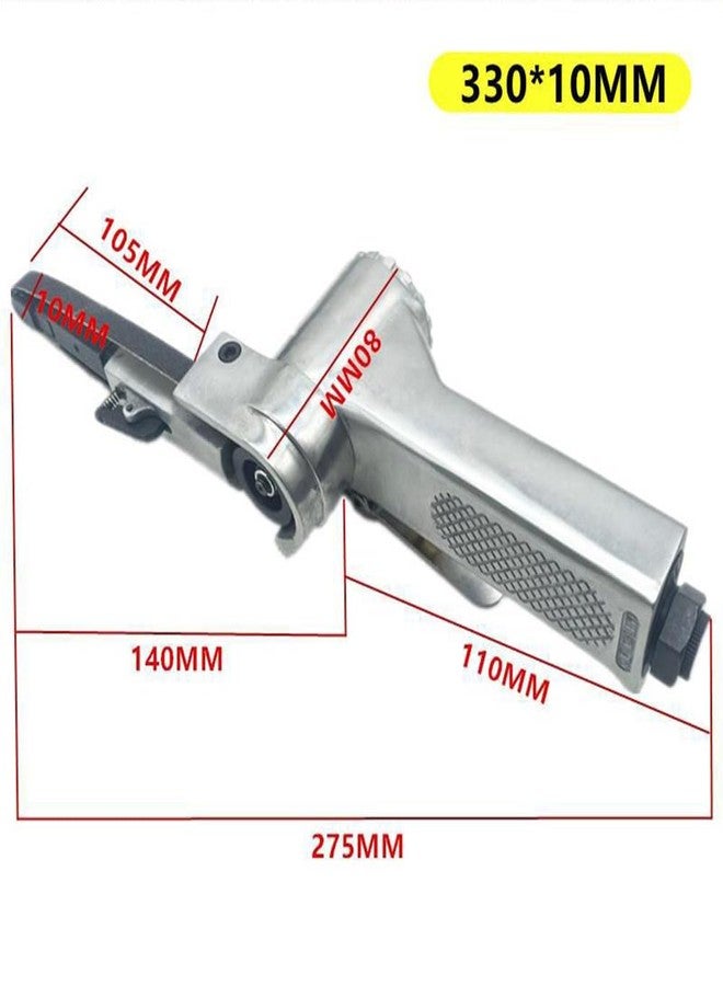 LSLANSOON Mini Air Belt Sander, Pneumatic Handheld Angle Grinder Tool for Wood Metal Sanding Grinding (330x10mm) - Image 5