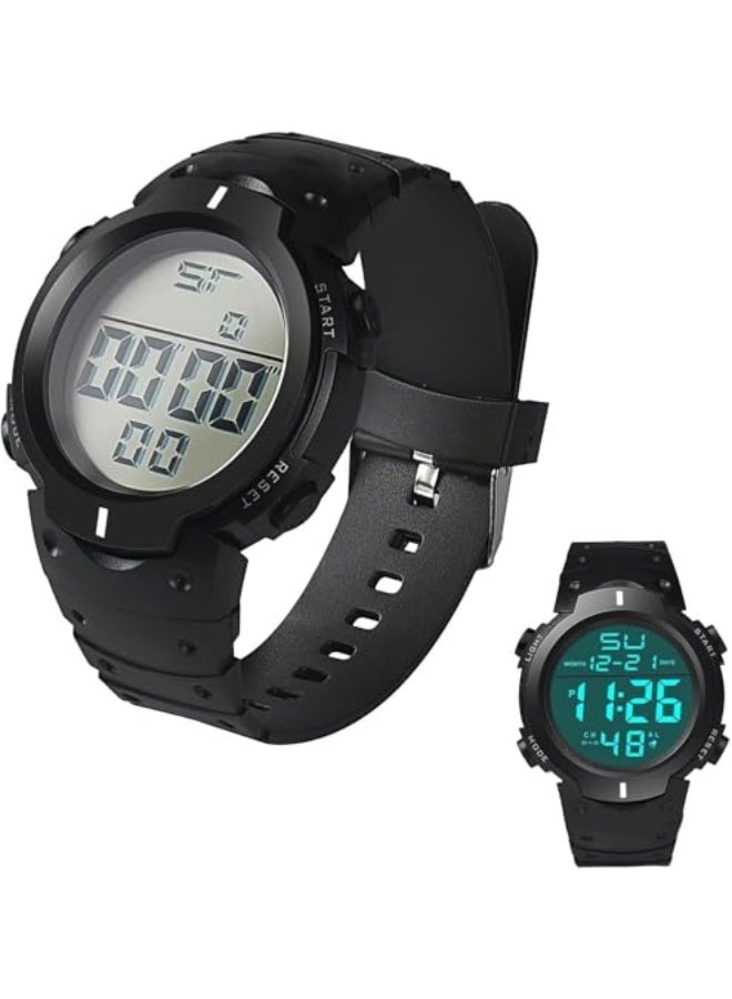 Mens Sports Digital Watches, Waterproof Stopwatches Referee Watch, Match Official Wrist Watches with LED Backlight, Alarm and Timer, Outdoor Chronograph Watch for Running Training - Image 1