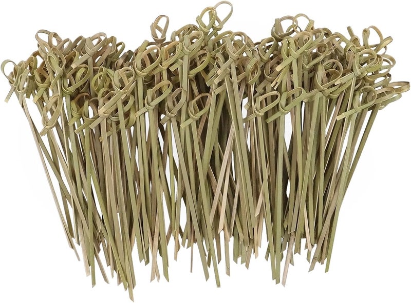 KTOJOY 200 Pcs Cocktail Picks 47 Inch Bamboo Skewers for Appetizers Natural Bamboo Knot Skewers for Party Drinks Food Fruit Charcuterie Boards Accessories - Image 1