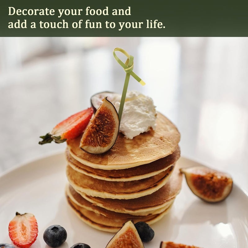 KTOJOY 200 Pcs Cocktail Picks 47 Inch Bamboo Skewers for Appetizers Natural Bamboo Knot Skewers for Party Drinks Food Fruit Charcuterie Boards Accessories - Image 5