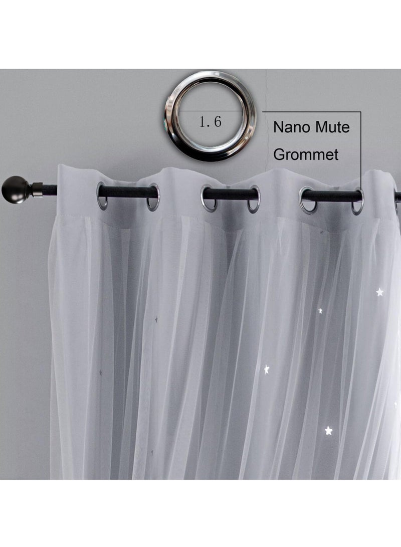 KYD Fabric Nation Blackout Curtains Thermal Insulated Bedroom Curtains for Living Room 100x250cm  - Image 3