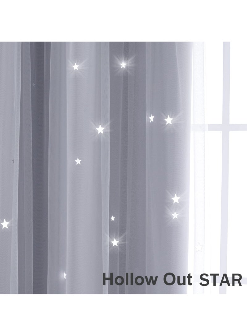 KYD Fabric Nation Blackout Curtains Thermal Insulated Bedroom Curtains for Living Room 100x250cm  - Image 4