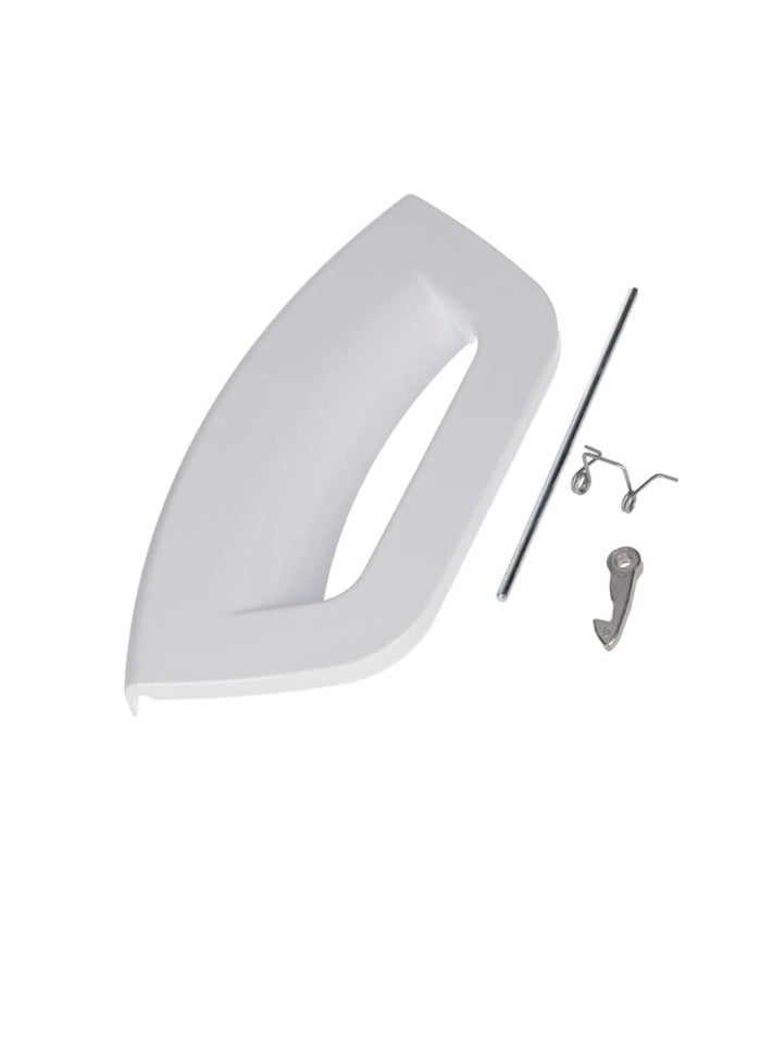 Plastic Door Handle Lever Kit for Hotpoint Futura Washing Machine/Washer Dryers (White, Alt to C00507932, C00285747)  - Image 1