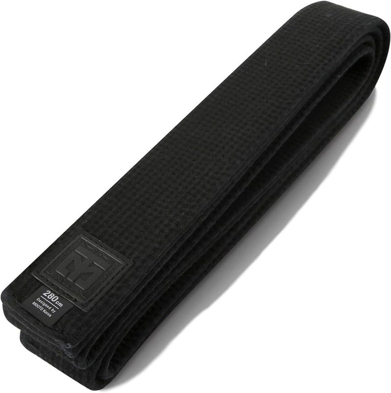 Mooto Korea Taekwondo DO Black Belt Width 5cm Double Wrap Martial Arts TKD Judo Karate (Length 320cm(10.49ft)) - Image 1