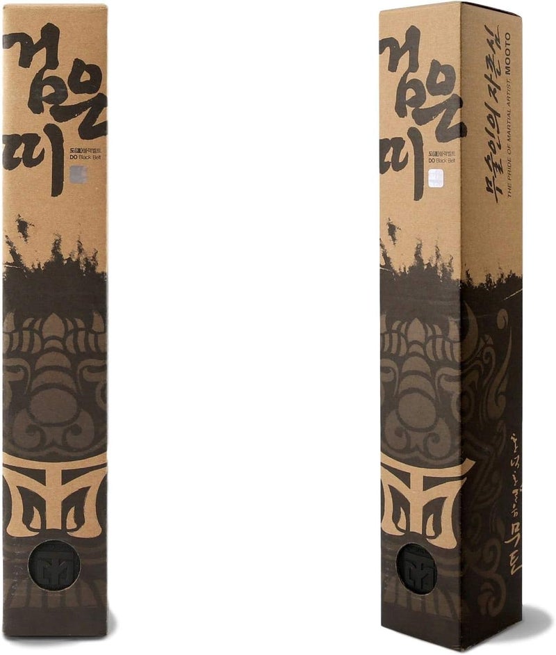 Mooto Korea Taekwondo DO Black Belt Width 5cm Double Wrap Martial Arts TKD Judo Karate (Length 320cm(10.49ft)) - Image 3