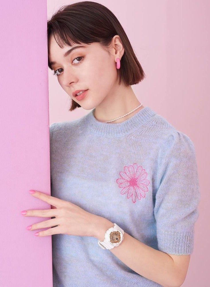 CASIO Baby-G Women's Casual Analog & Digital White Resin Band Watch BA-110X-7A1 - Image 4